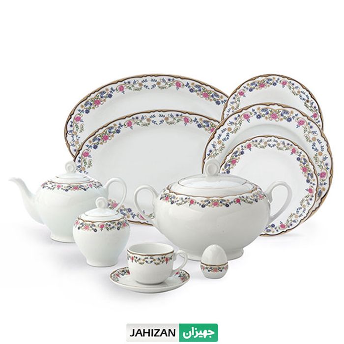 سرویس چینی زرین 102پارچه گلستان سری ایتالیا (عالی)