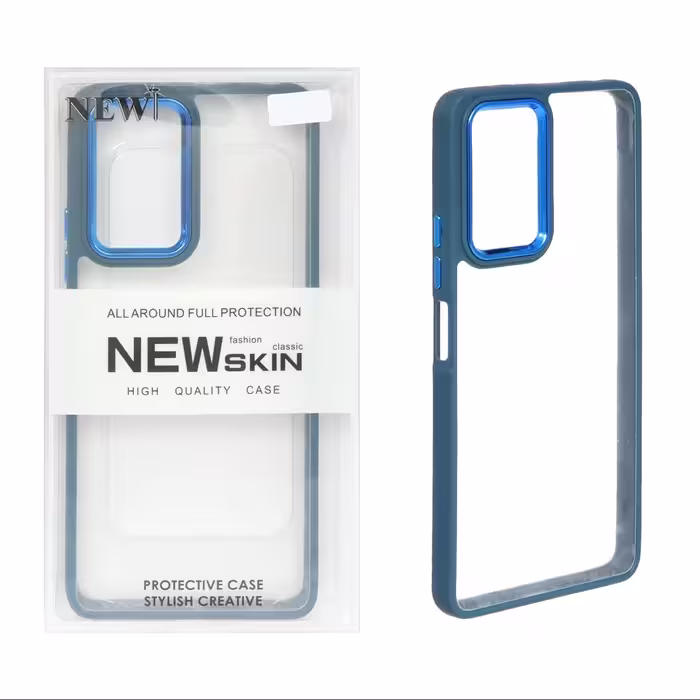 قاب گارد موبایل اورجینال Samsung A14 New Skin سرمه ای پک دار کد2549