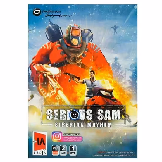 بازی Serious Sam Siberian Mayhem دو دی وی دی 9 گیگ یک دی وی دی 4.5 گیگ
