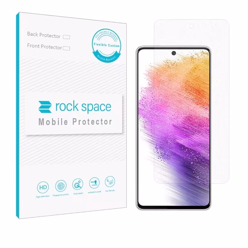 گلس مات نانو و ضد ضربه گوشی سامسونگ مدل a73 5G برند راک اسپیس

