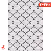 گلیم فرش ماشینی  نقره ای کد2023سایز  12متری (3 در 4)