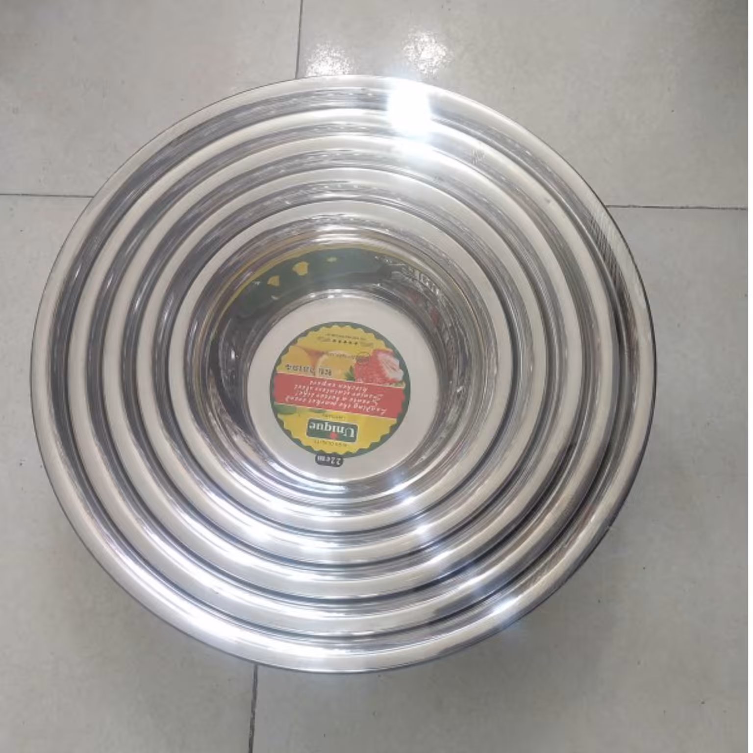 لگن استیل یونیک در 5 سایز