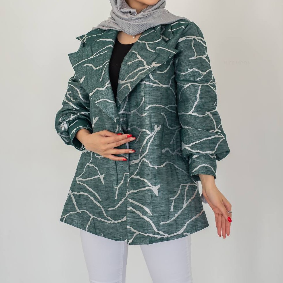 مانتو مزونی زنانه جنس ژاکارد درجه یک داخل لایی پرشین درجه یک 