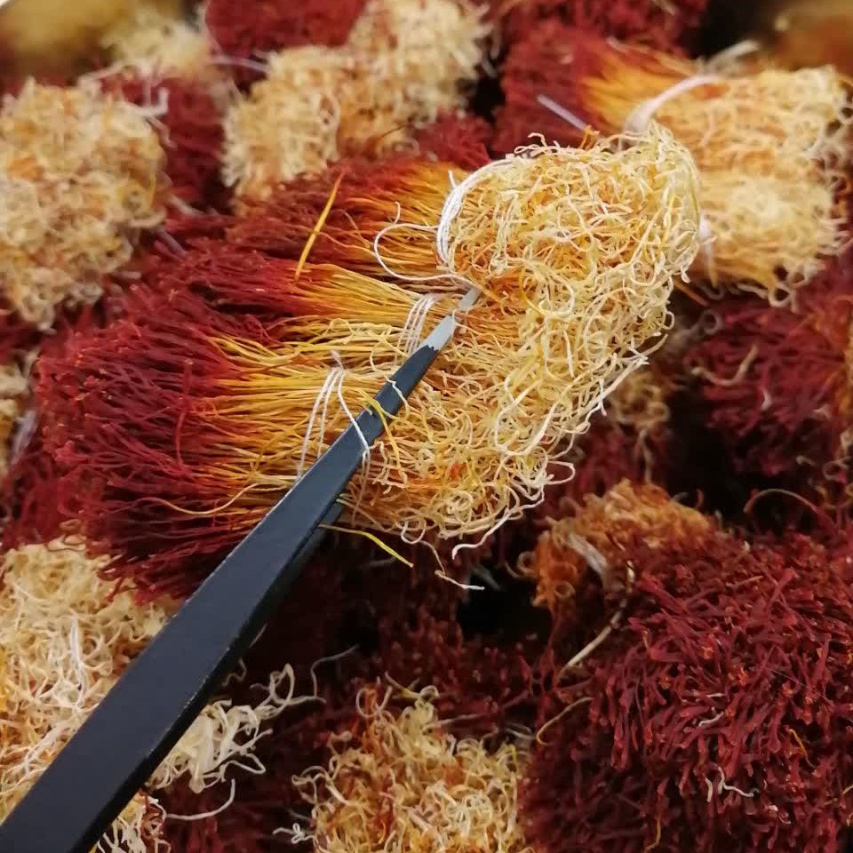 زعفران دختر پیچ(دسته) یک مثقالی  اصل قائنات 