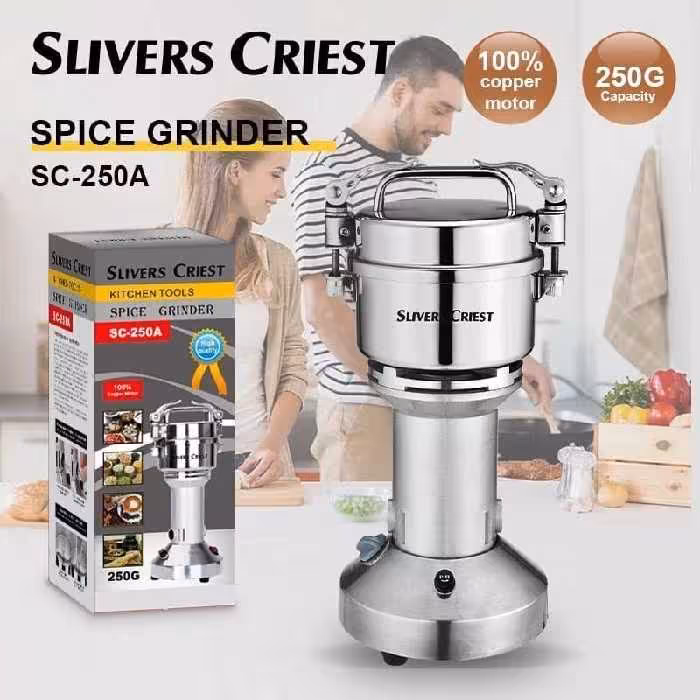 آسیاب نیمه صنعتی سیلور کرست با ظرفیت 250 گرم