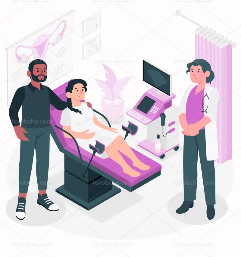 وکتور سونوگرافی ایزومتریک | گرافیک با طعم تربچه