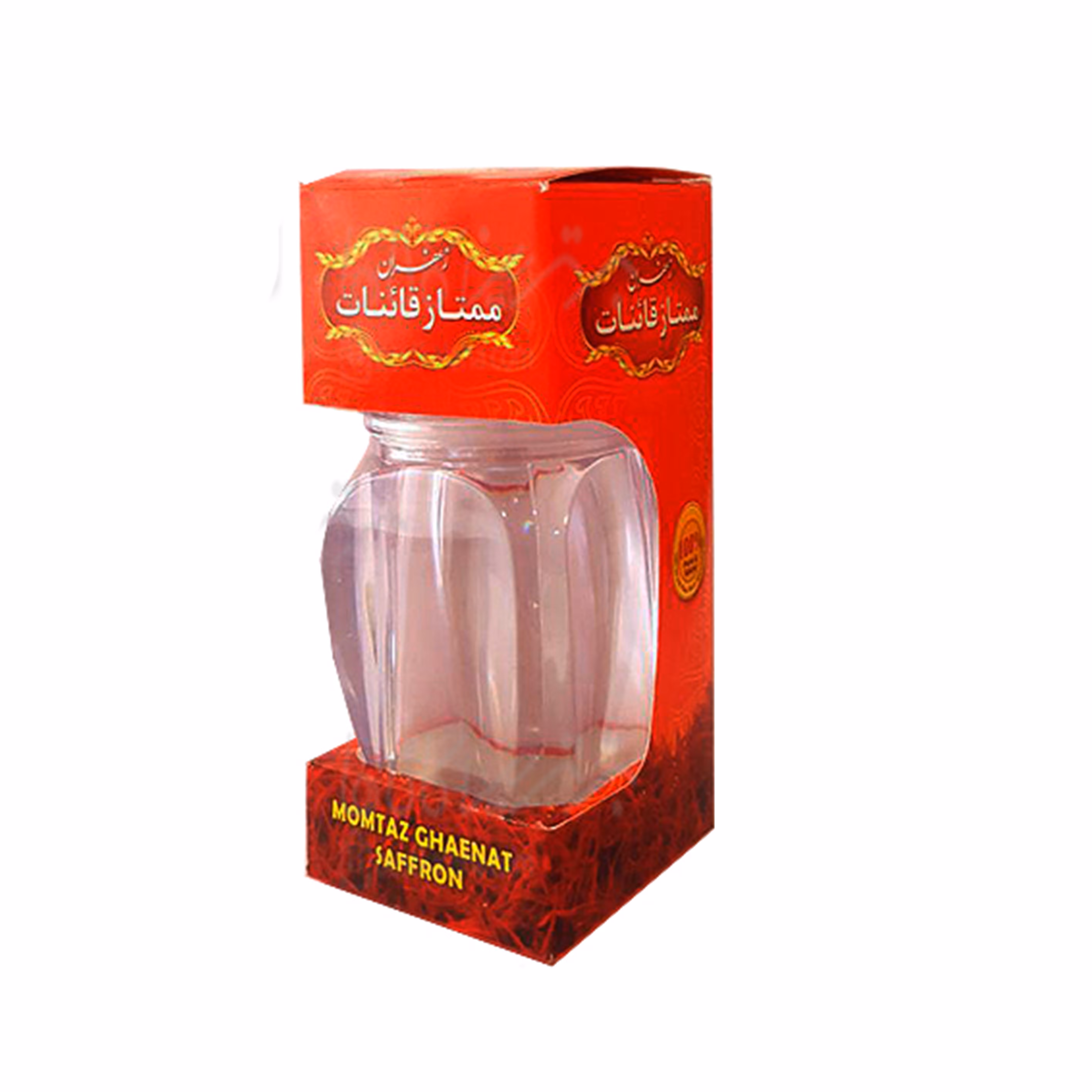 ظرف زعفران طرح گوهر  با باکس (دومثقال)