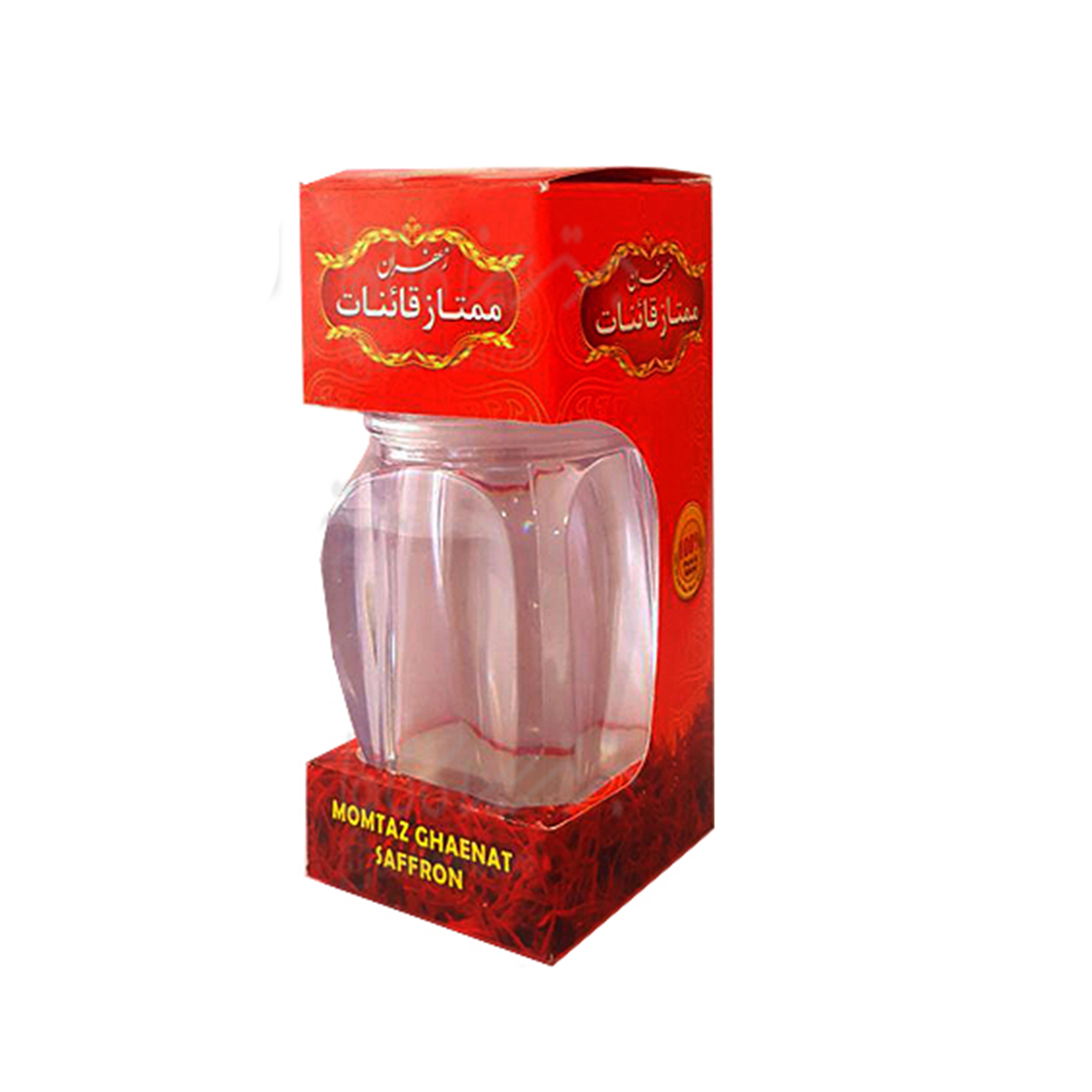 ظرف زعفران طرح گوهر  با باکس (دومثقال)