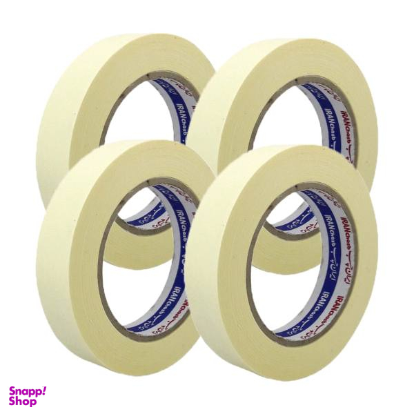 چسب کاغذی ایران چسب مدل IC2.5 عرض 2.5 سانتی متر بسته 4 عددی