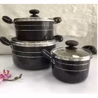 قابلمه ی 3تایی کوچک  گرانیتی 