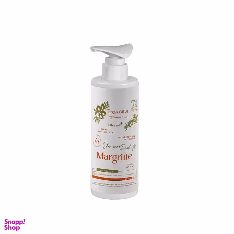 کرم مرطوب کننده صورت و بدن مارگریت مدل Argan Oil حجم 250 میلی لیتر