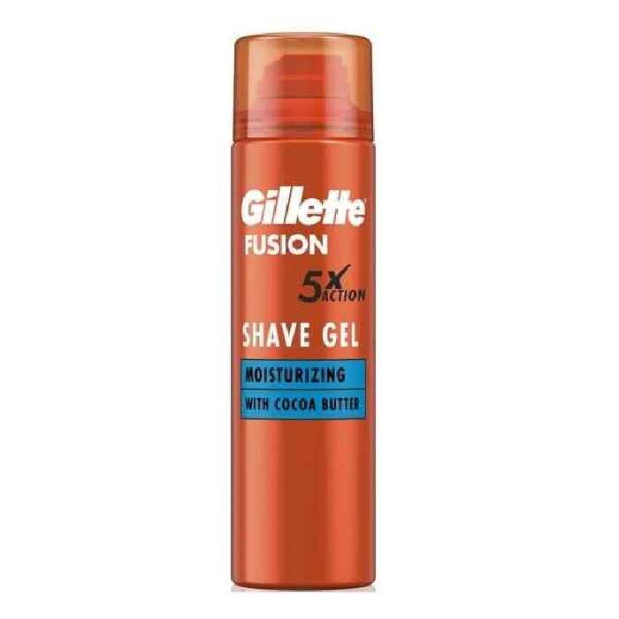 ژل اصلاح مردانه ژیلت Gillette مدل Moisturizing سری فیوژن Fusion5 حجم 200 میل