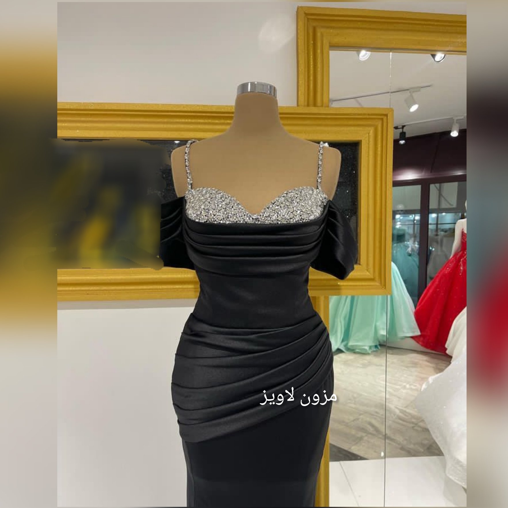 پیراهن مجلسی جواهردوزی شده 