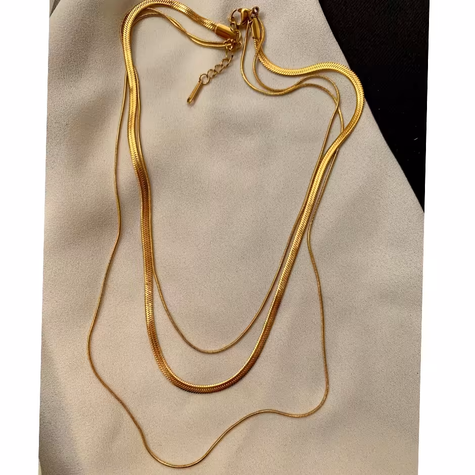 گردنبند 3 لاین ماری