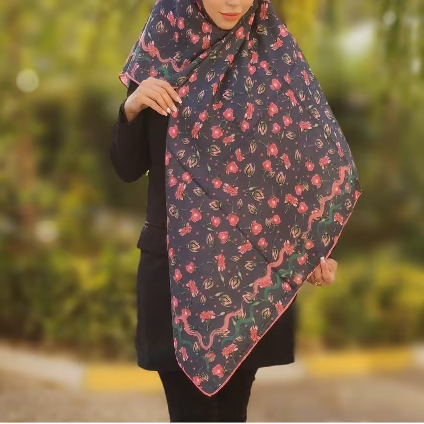 روسری گلدانه