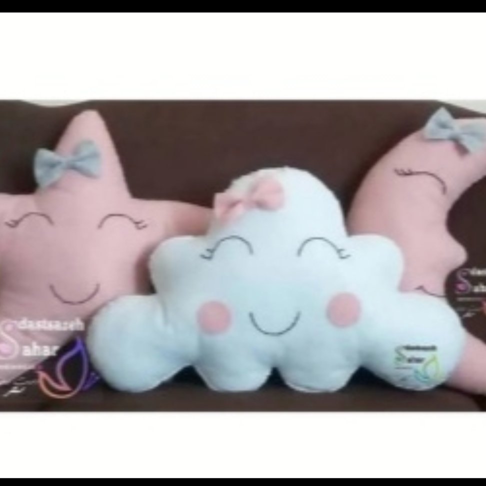 کوسن نمدی ماه و ستاره وابر