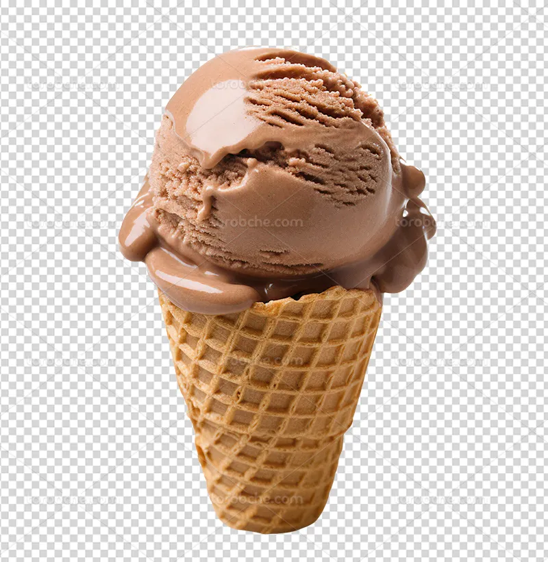 عکس PNG بستنی قیفی | گرافیک با طعم تربچه