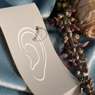 گوشواره نقره عیار 925 حک شده روی خود گوشواره بینظیر برای کادو تولد