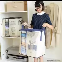 کاور پتو و ملحفه ابی بارکد جنس اسپان درجه یک زیپ دار