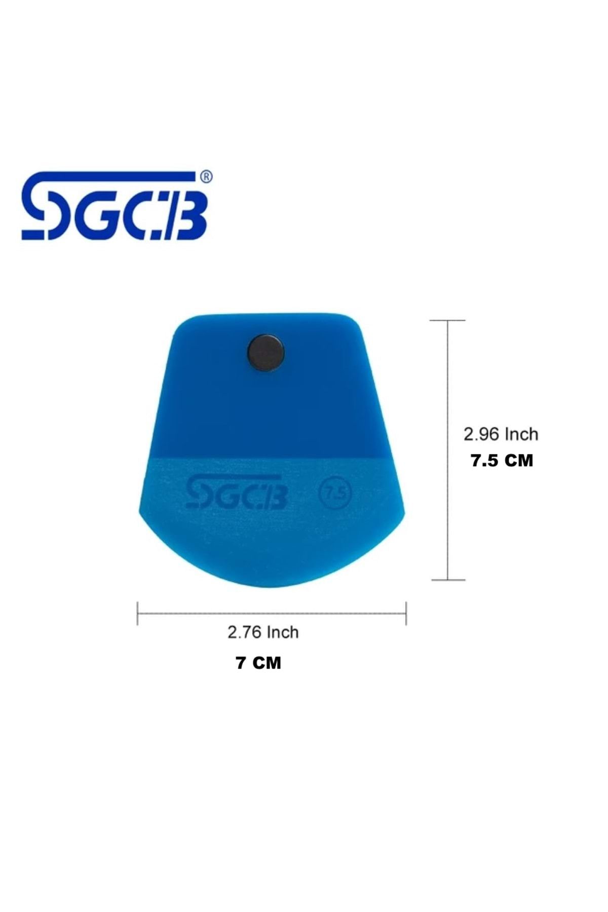 فیلم دودی شیشه خودرو آبی SGCB بیضی شکل آهنربای کف دست TPU 7 سانتی متر PPF فویل ای با استفاده از دستگاه چک Genel Markalar