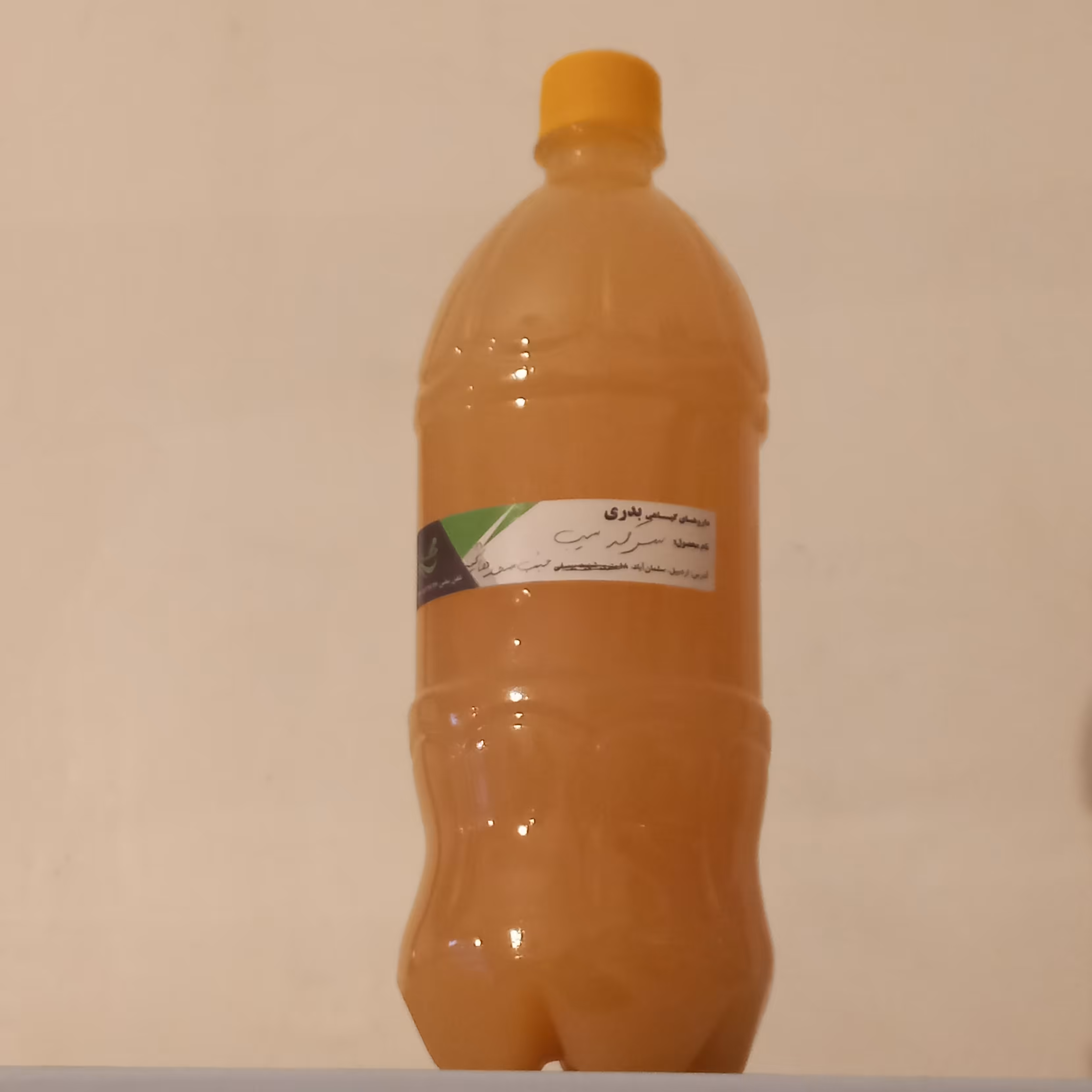 سرکه سیب ارگانیک و غلیظ یک لیتری