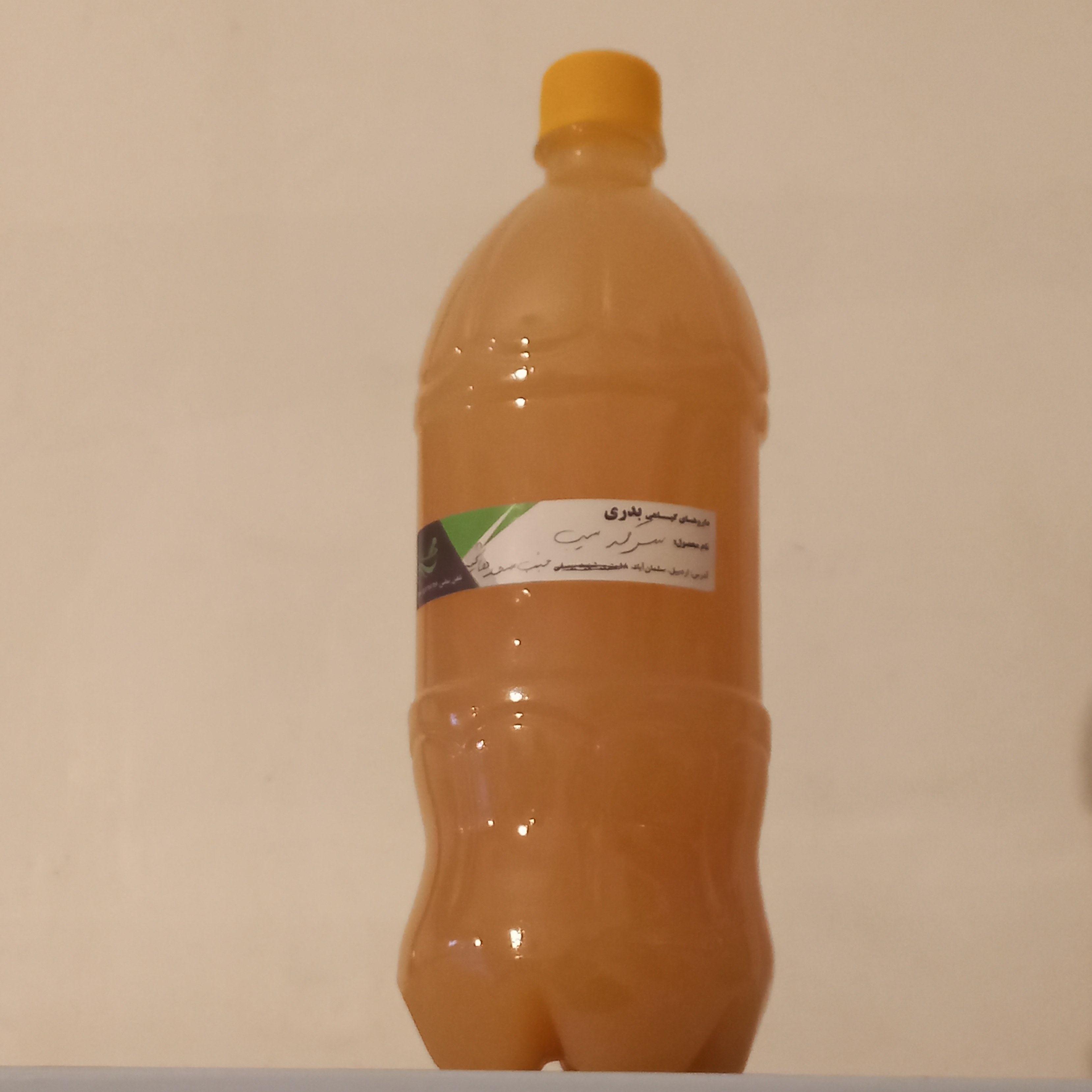 سرکه سیب ارگانیک و غلیظ یک لیتری