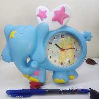 ساعت زنگ دار(رومیزی) طرح فیل