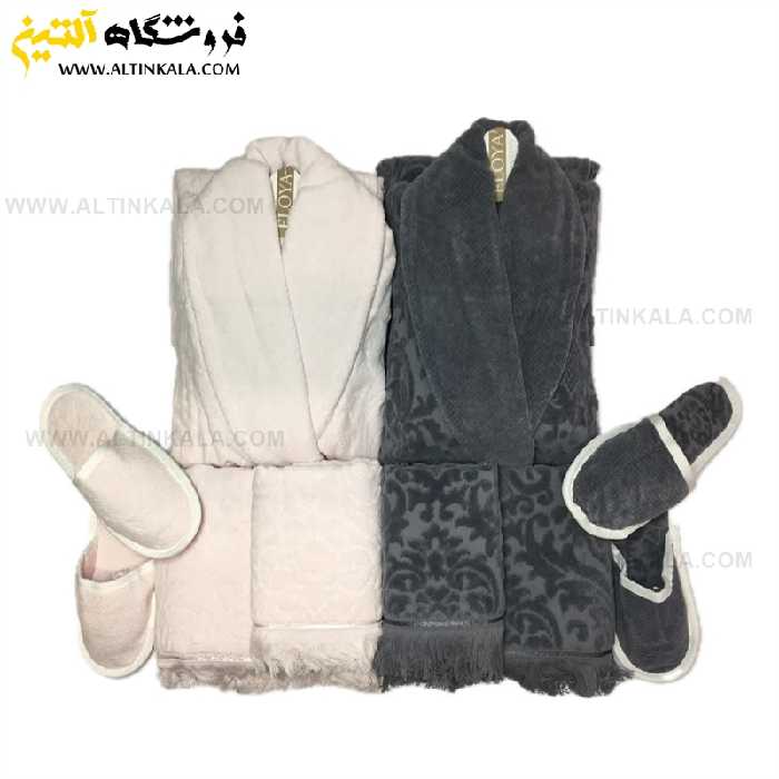 سرویس حوله عروس و داماد 10تکه ژاکارد برجسته برند ELOYA