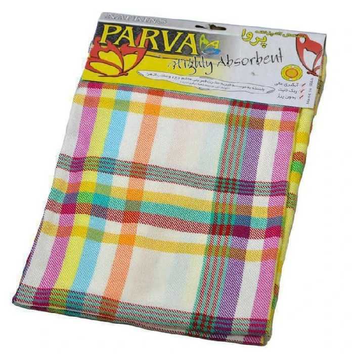 دستمال آشپزخانه پروا مدل حوله ای بسته 2 عددی