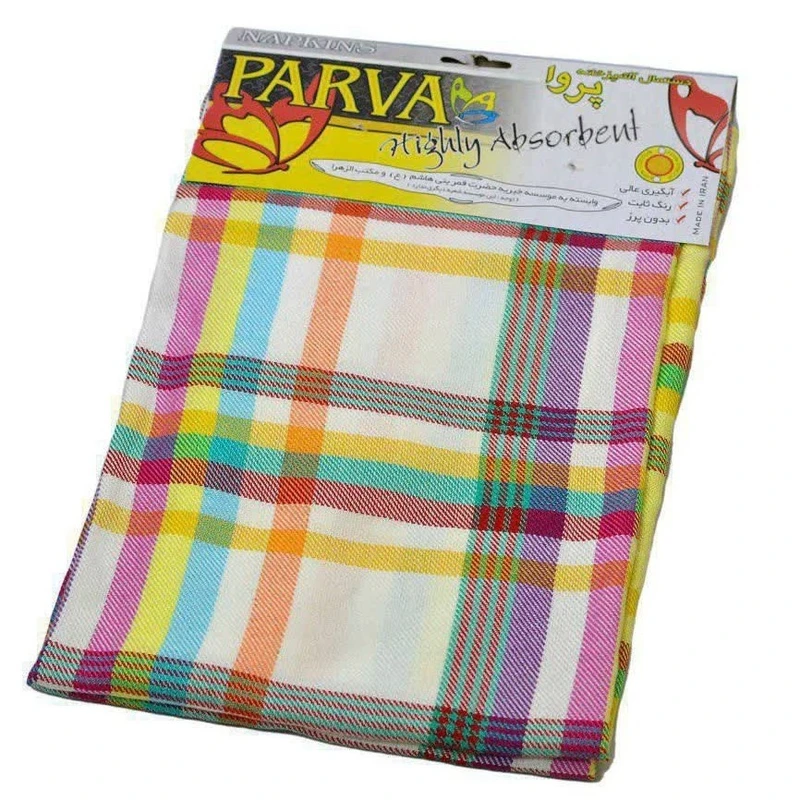 دستمال آشپزخانه پروا مدل حوله ای بسته 2 عددی