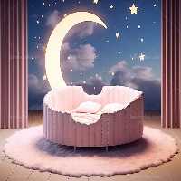 بک دراپ عکاسی ستاره و ماه | گرافیک با طعم تربچه