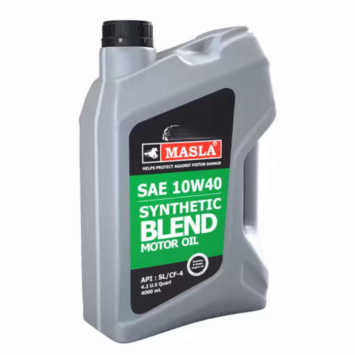 روغن موتور خودرو ماسلا 10W40 نیمه سنتتیک حجم 4 لیتر