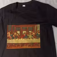 تیشرت آستین کوتاه دخترانه و پسرانه نخی شام اخر