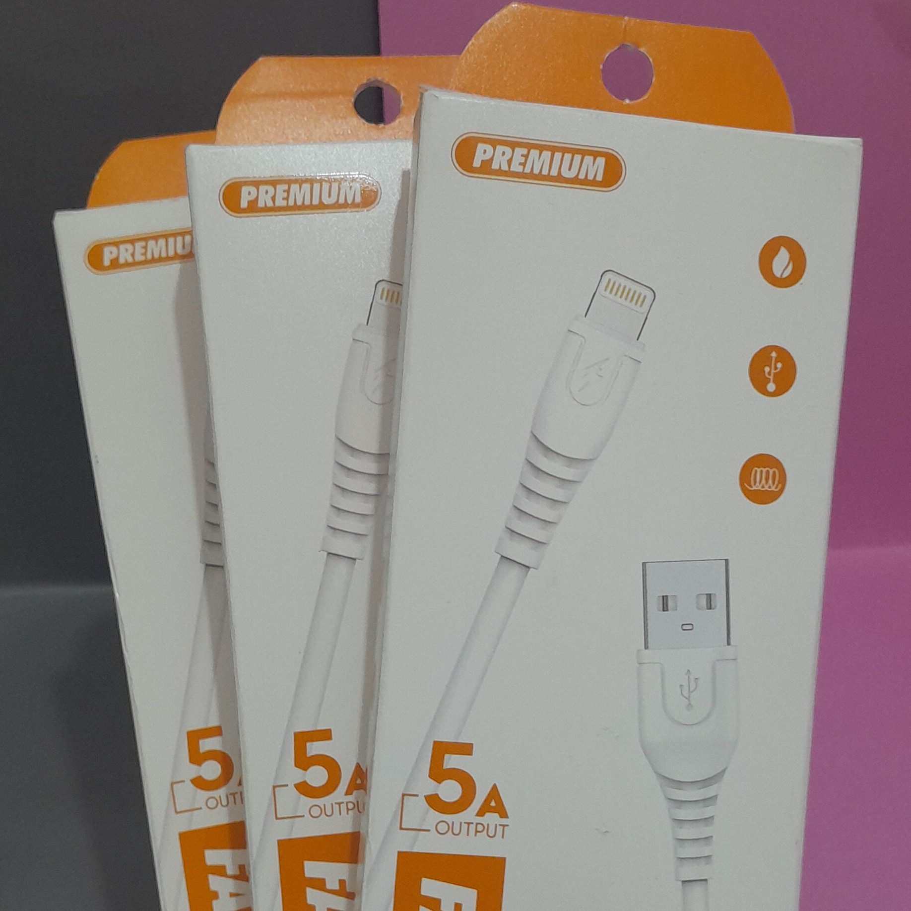 کابل شارژ ایفونی فست شارژ اورجینال(پیک رایگان)