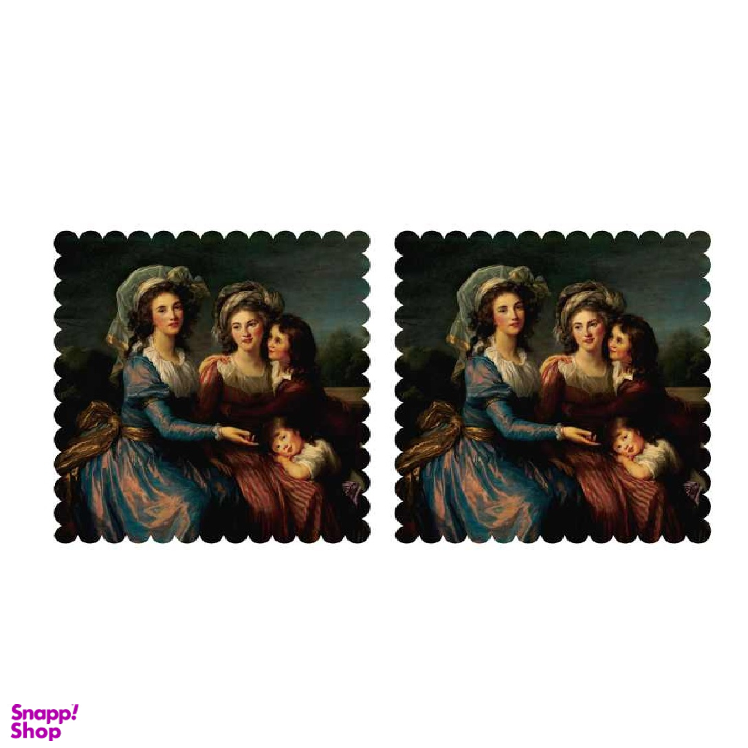 رومیزی مدل T3-42701 بسته 2 عددی چند رنگ سایز 0.1*40*40 سانتی‌ متر
