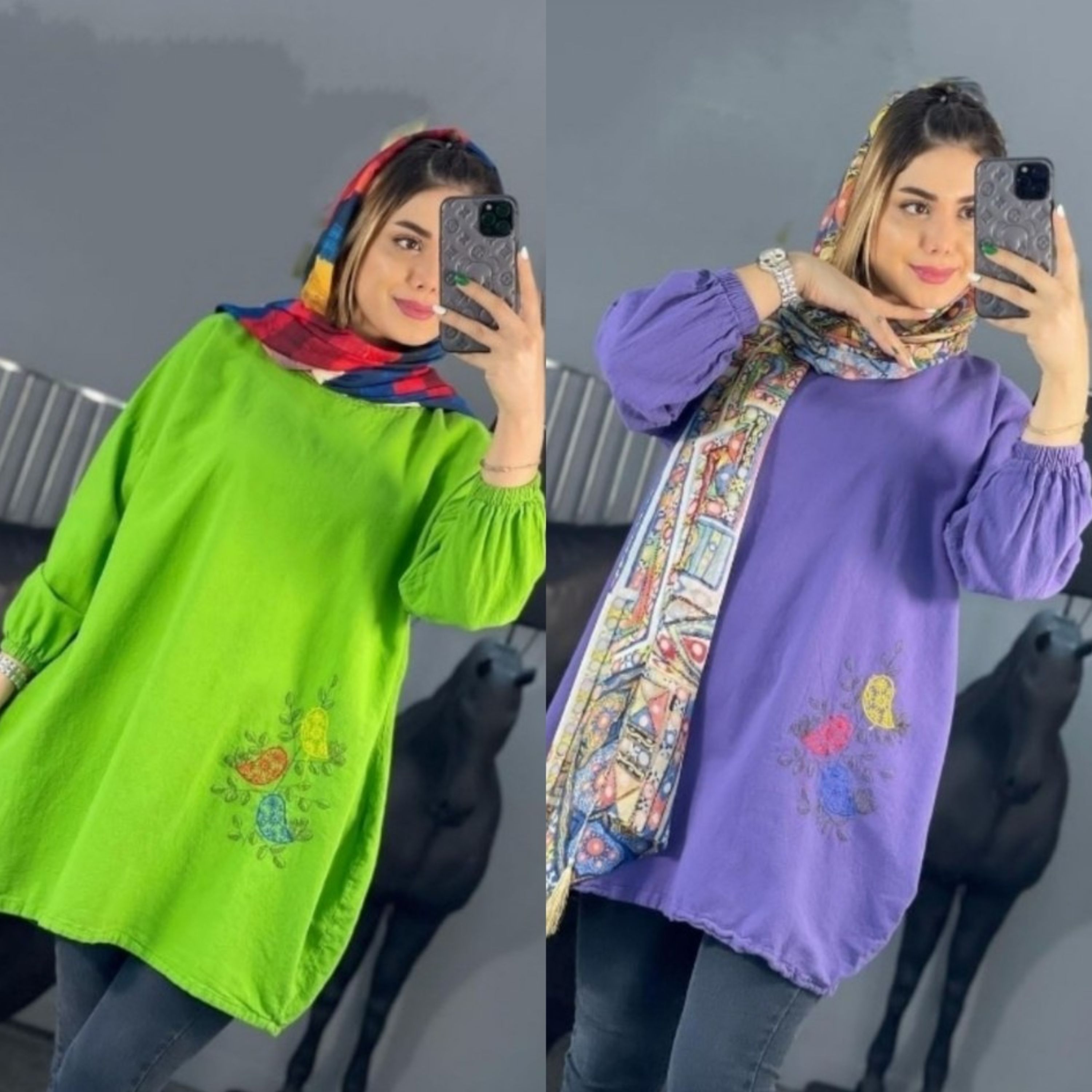 مانتوی ناز و دلبررررر جنس عالی و با کیفیت الیاف شسته شده