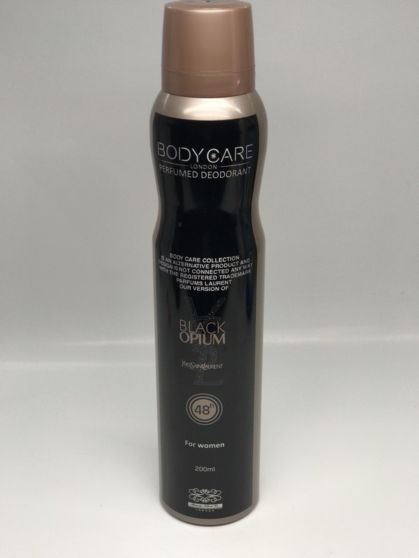 اسپری زنانه بادی کر مدل بلک اوپیوم حجم 200 میل - Body Care Black Opium