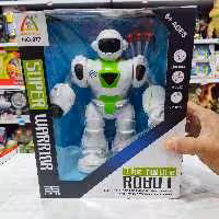 اسباب بازی ربات ادم اهنی موزیکال تیر پرتاب کن