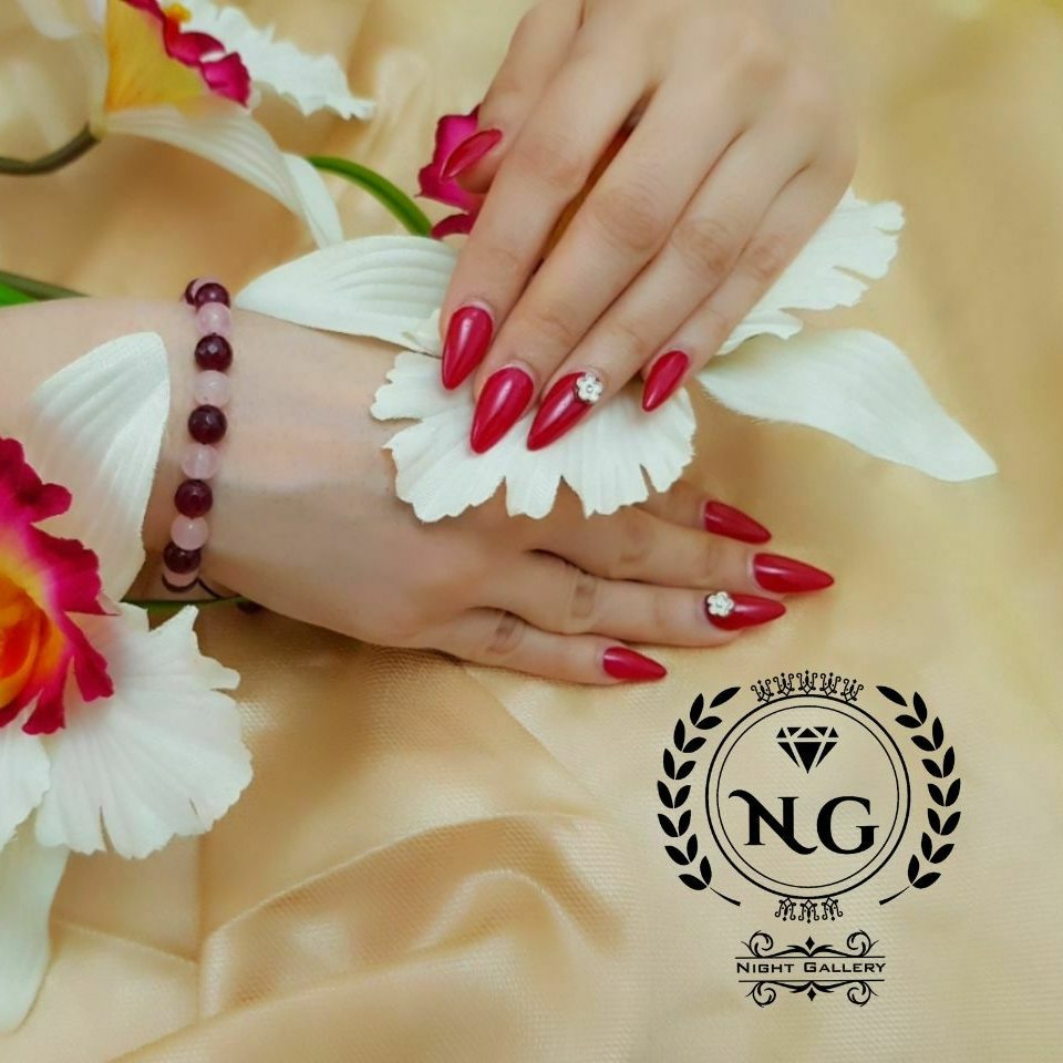 دستبند سنگی آلبالویی