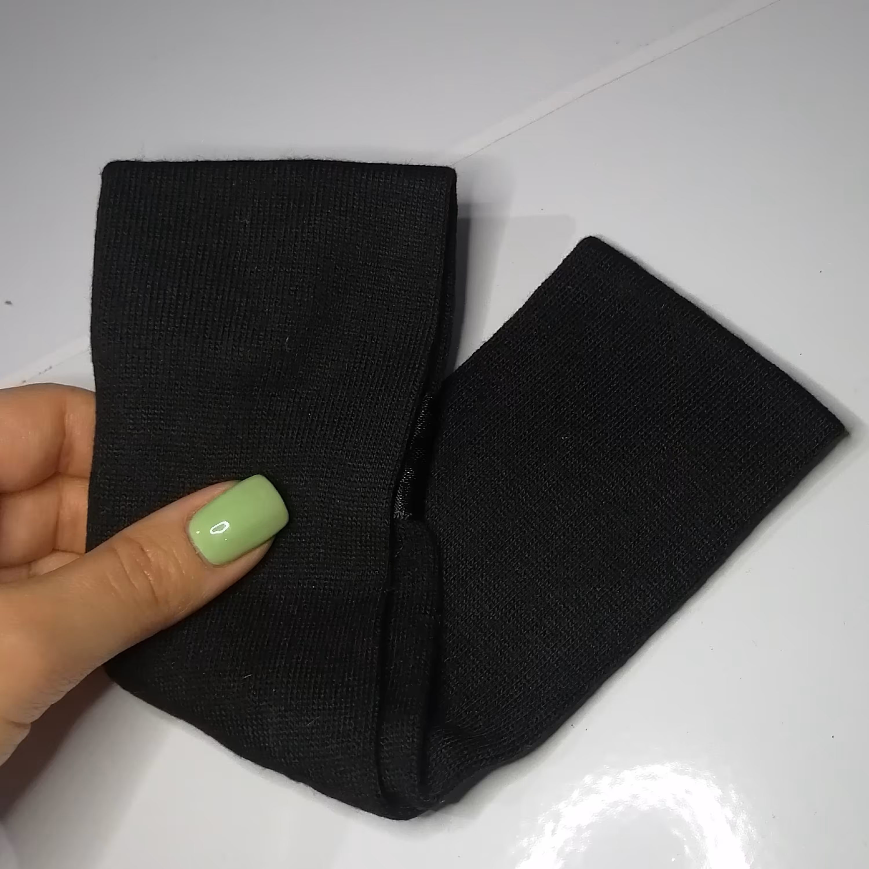 هد بند بافتنی بافت ریز  مشکی گرم 