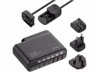 شارژر دیواری سوپر فست شارژ تایپ سی و یو اس بی 140 وات الدینیو LDNIO A6140C 140W GaN Super Fast Desktop Charger