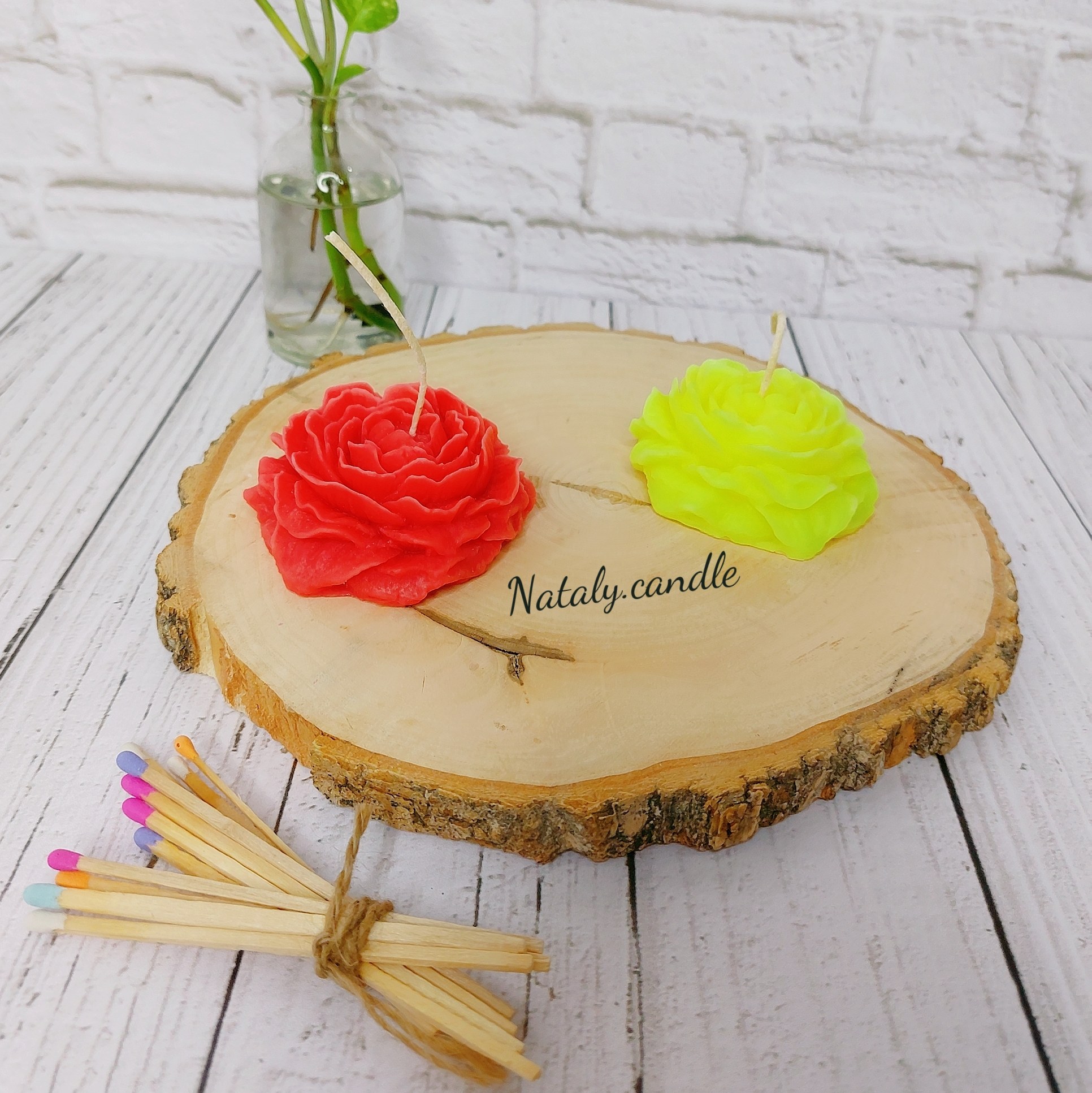 شمع دستساز گل  آلاله