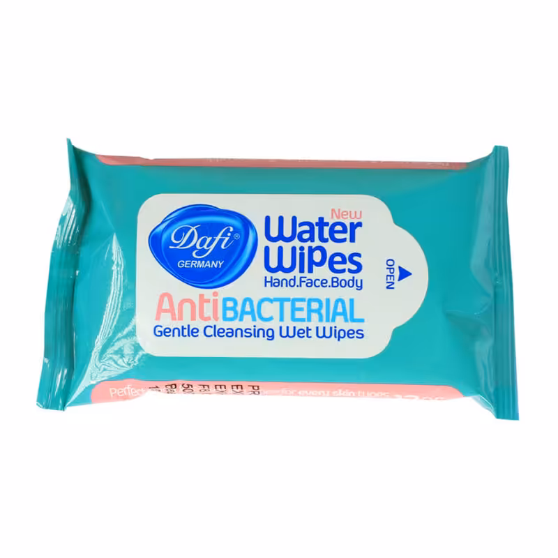 دستمال مرطوب دافی مدل Anti bacterial GN10 بسته 12 عددی