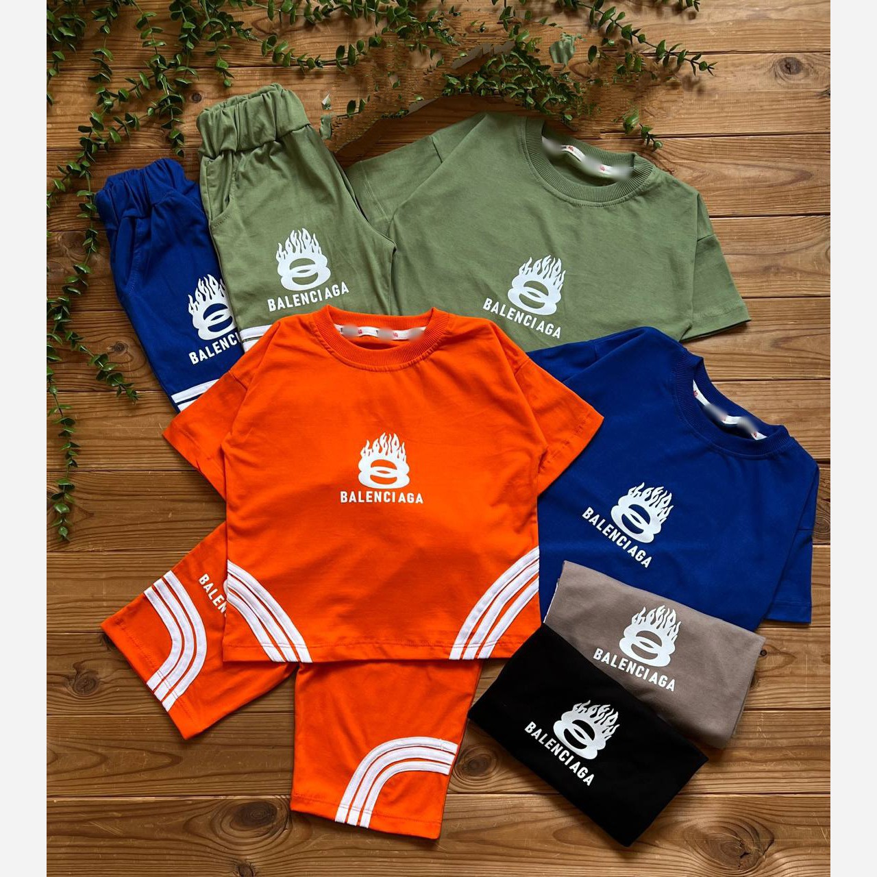 تیشرت شلوارک اسپرت بالنسیاگا دخترانه پسرانه ارسال رایگان