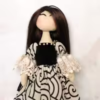 عروسک تیلداشاهزاده خانم  .روسی. دستساز.پارچه ای