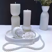 شمع استوانه ای شیاردار  شمع آلاله شمع ماه و خورشید 