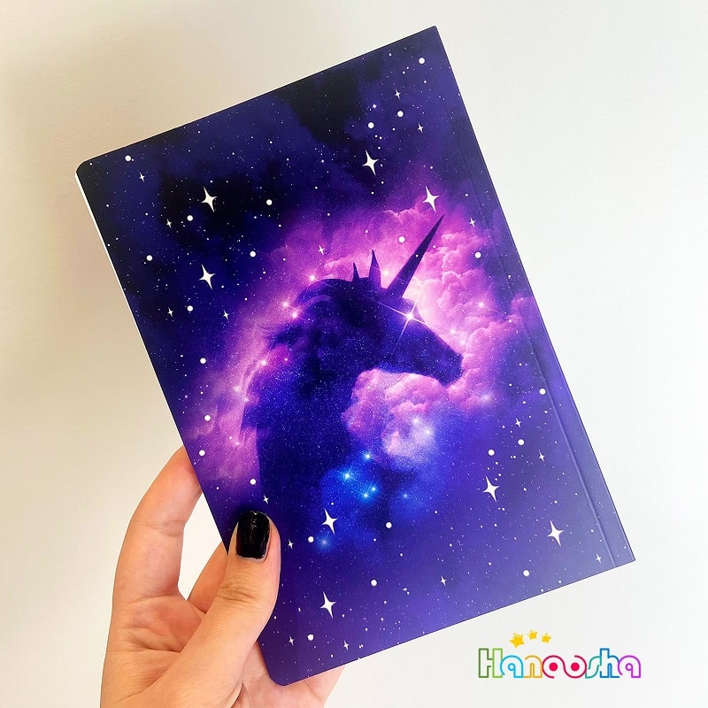 دفتر 50 برگ سویل طرح یونیکورن کهکشانی
