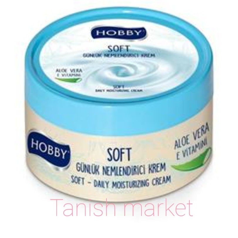 کرم مرطوب کننده و نرم کننده روزانه هوبی حاوی ژل الوورا ساخت ترکیه دست وبدن 250 ml 