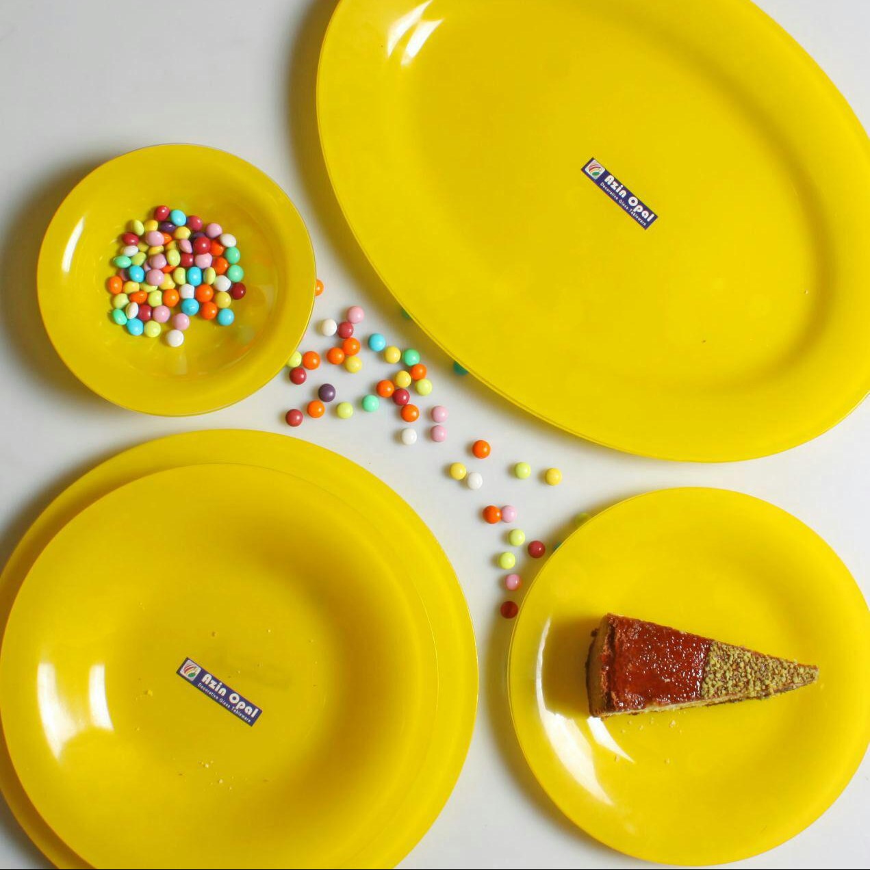 سرویس 25 پارچ آذین اوپال کد 221 (رنگ زرد)