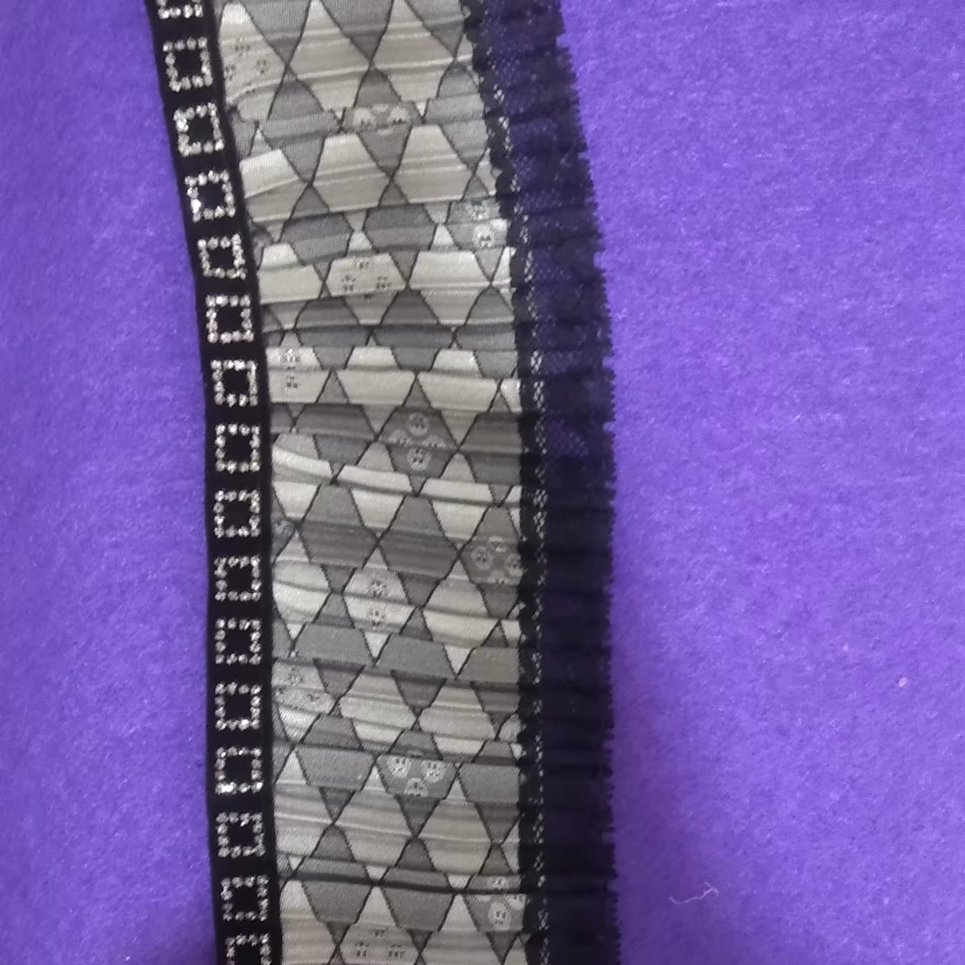 پلیسه طوسی مشکی اسپرت 1 متر